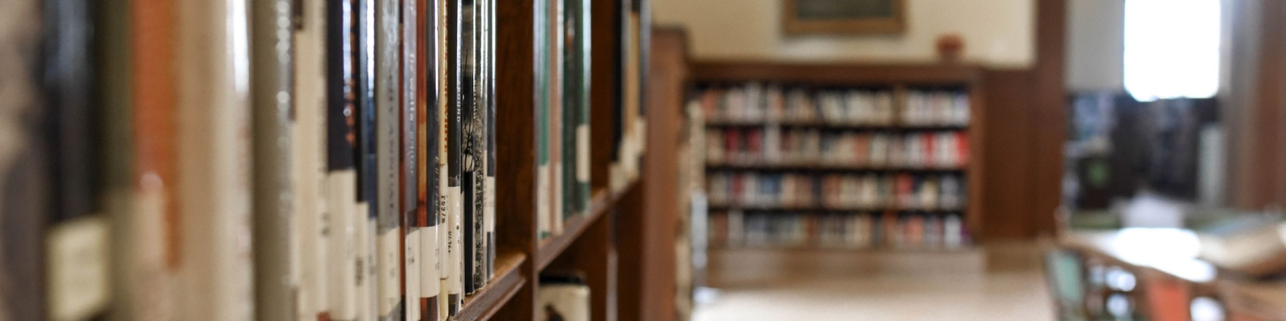 library shelves